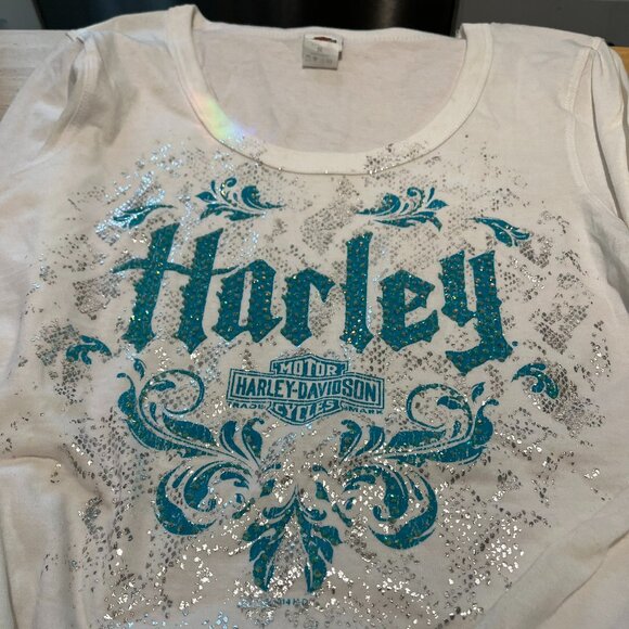 HARLEY DAVIDSON LADIES LONG SLEEVE T-SHIRTS SET OF 4 - Picture 10 of 14